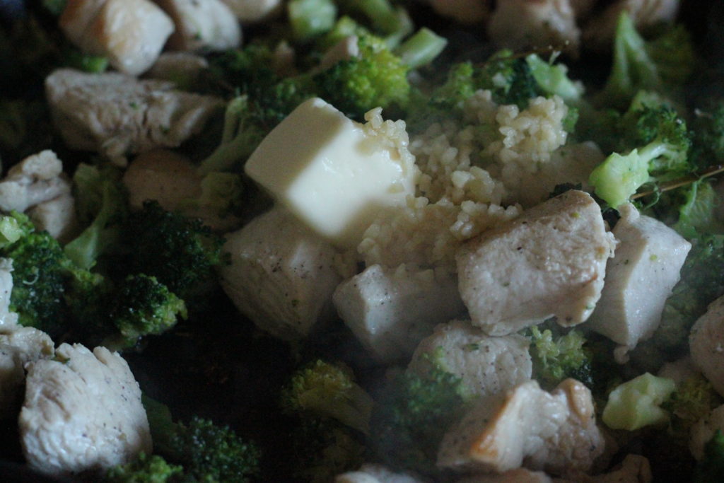 Chicken and Broccoli with Garlic Butter