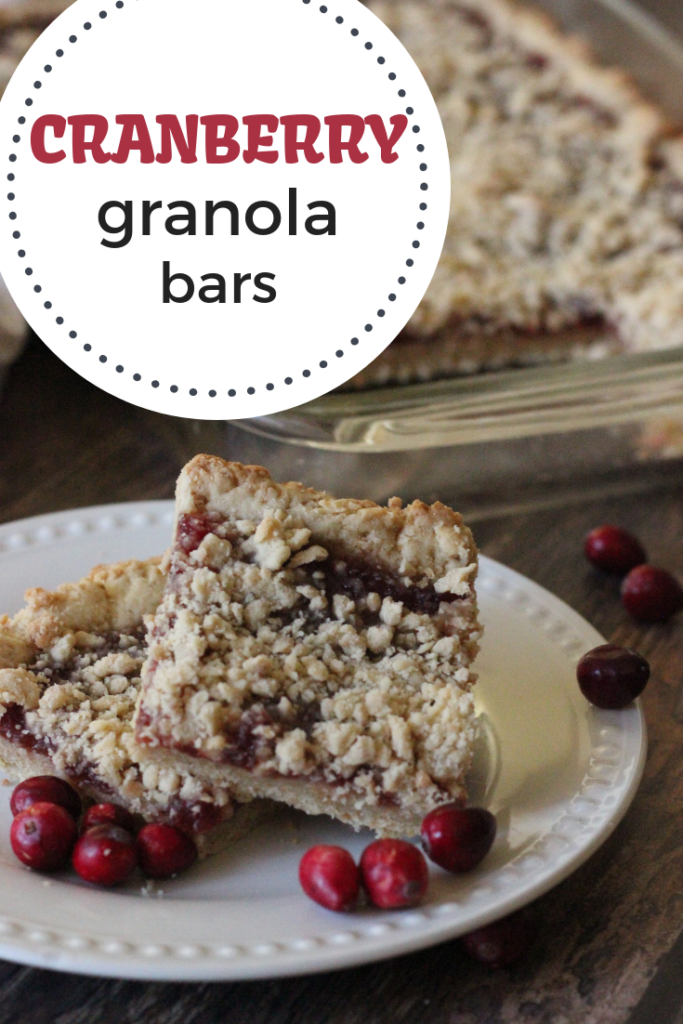 Cranberry Granola Cookie Bars