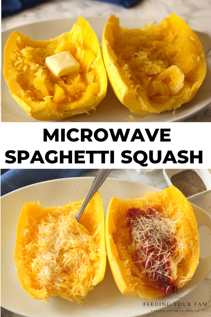 Microwave spaghetti squash
