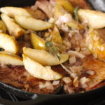 pan seared pork chops with pears in cast iron