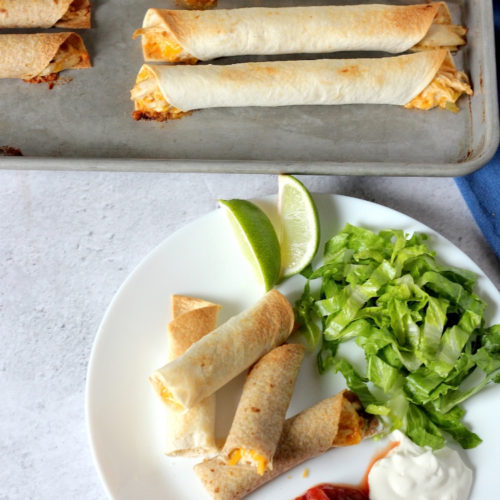 Oven Baked Chicken Taquitos Feeding Your Fam
