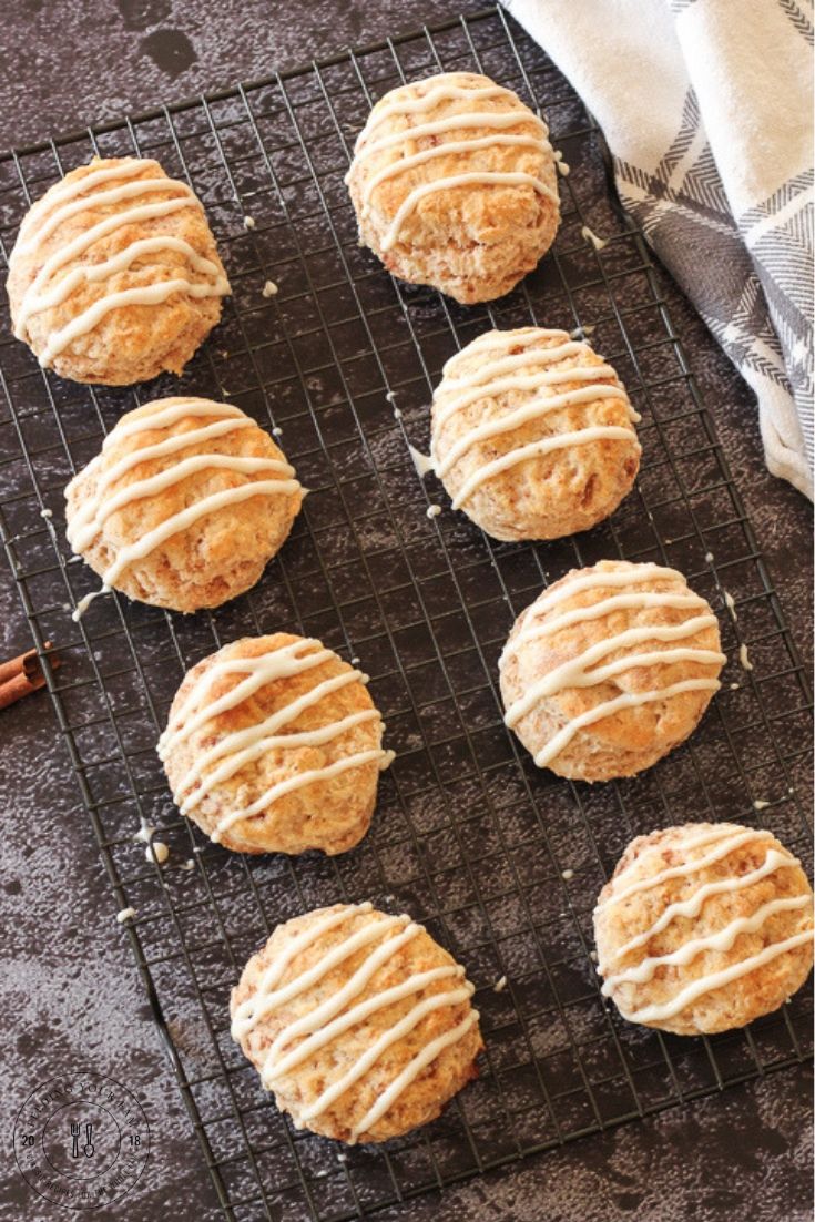Cinnamon Biscuits with Cream Cheese Frosting