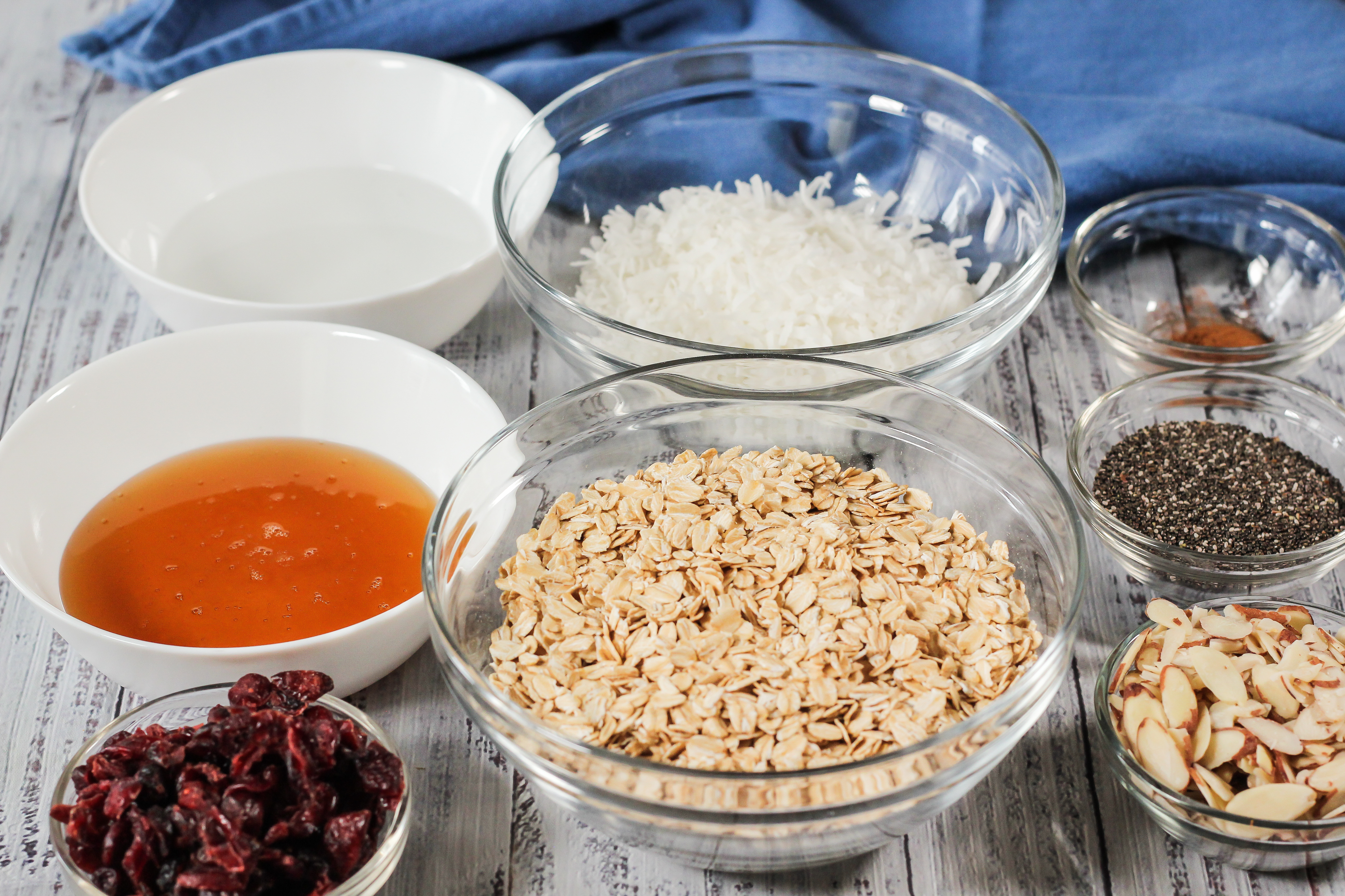 ingredients for homemade granola