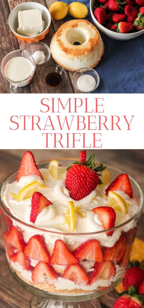 Simple Strawberry Trifle Recipe - Feeding Your Fam