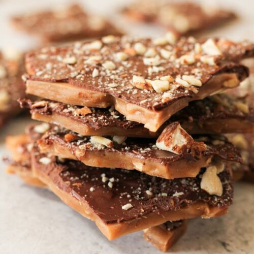 Easy Homemade English Toffee Recipe - Feeding Your Fam