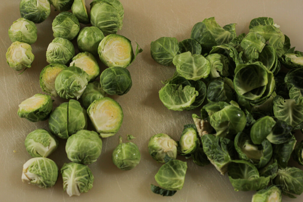 sliced brussels sprouts