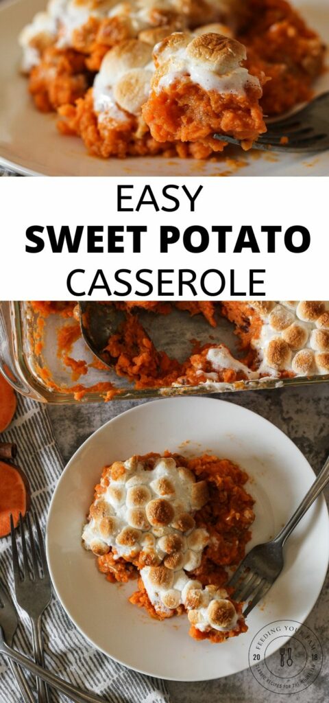 Easy Sweet Potato Casserole with Pecans - Feeding Your Fam