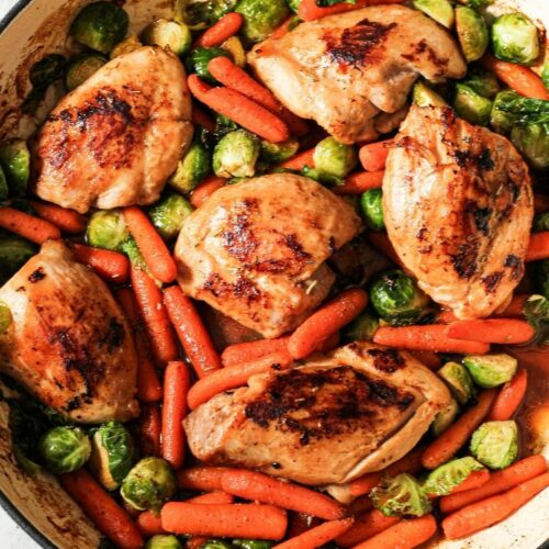 Easy One Pan Chicken and Veggies - Feeding Your Fam