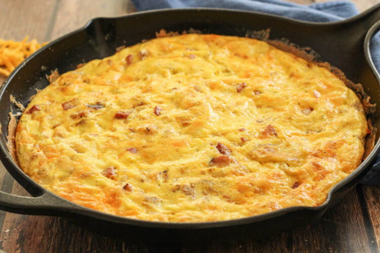 baked frittata in cast iron