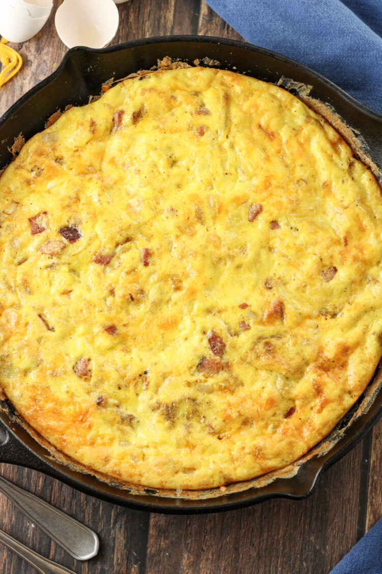 Easy Ham and Cheese Frittata
