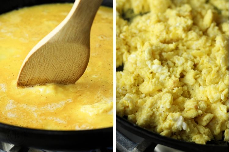 how to scramble eggs