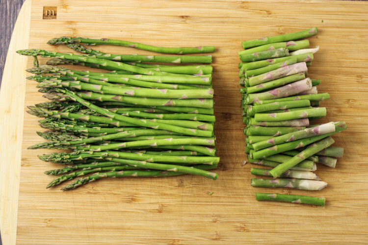 asparagus with ends cut off