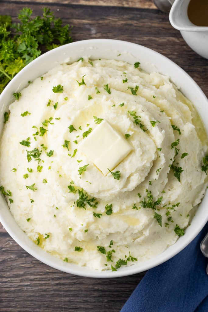 Easy Mashed Potatoes With Sour Cream - Feeding Your Fam