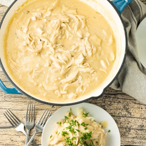 Shredded chicken and gravy best sale instant pot