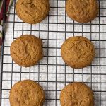 ginger cookies on a cooling rack