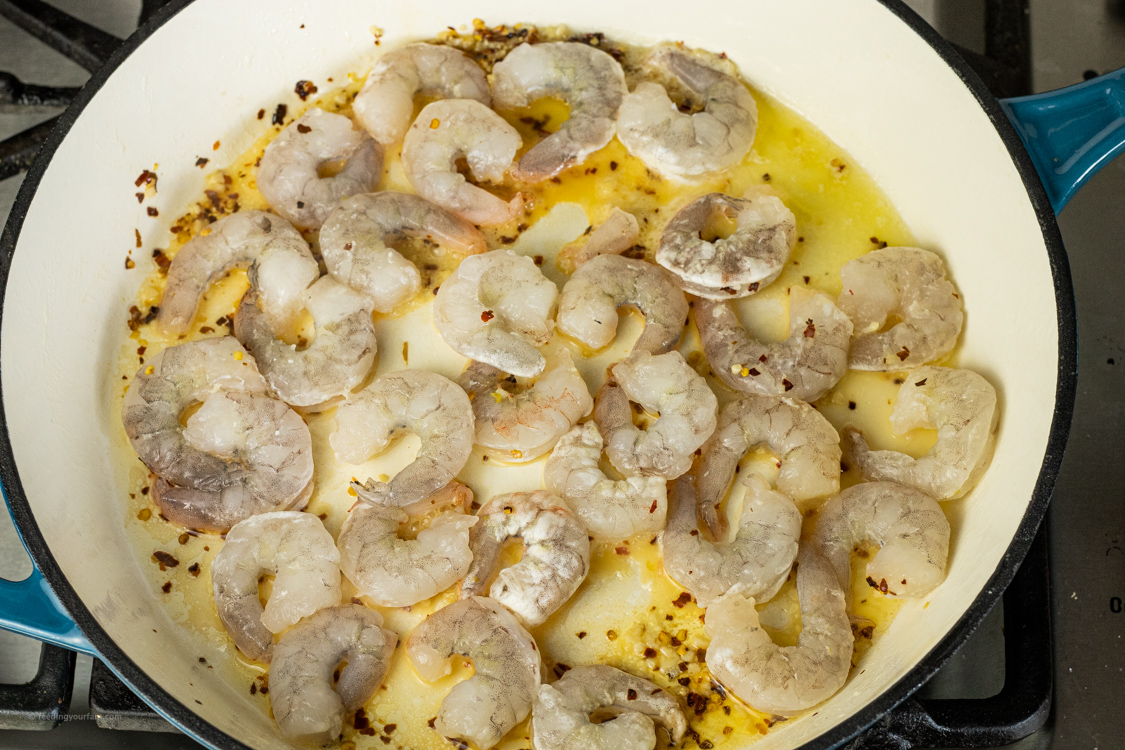 cooking shrimp in butter