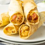 taquitos stuffed with shredded chicken