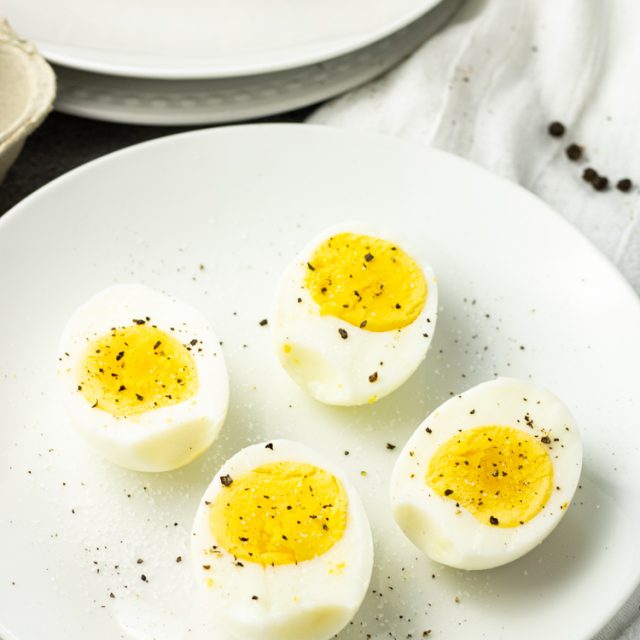 The Easiest Air Fryer Hard Boiled Eggs - Feeding Your Fam