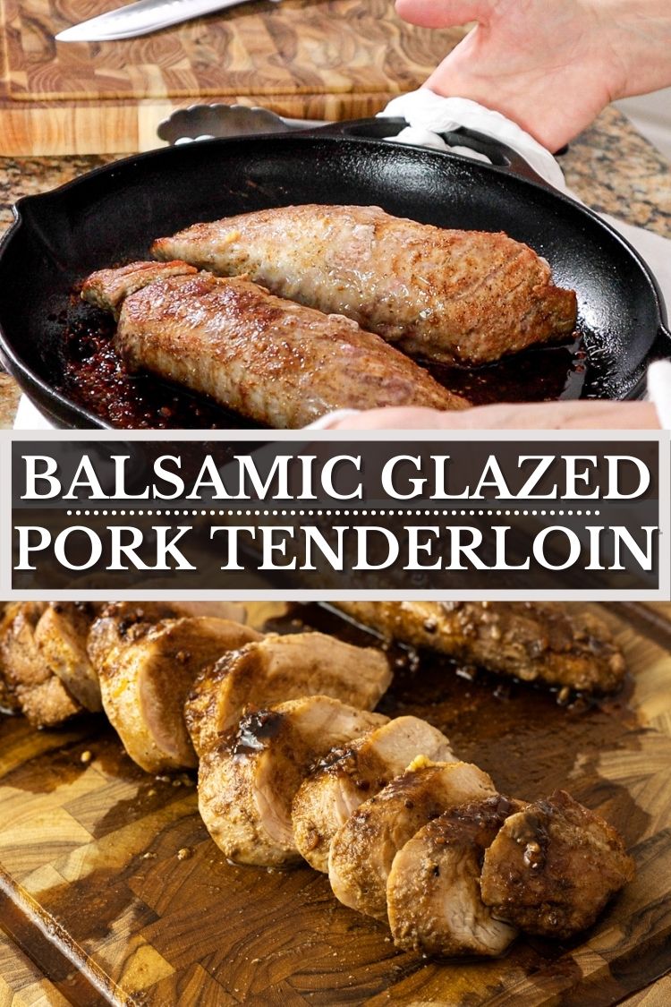 Balsamic Glazed Pork Tenderloin is ready in just 30 minutes, uses just a few ingredients and tastes amazing!!