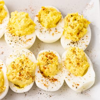 Easy Deviled Eggs Recipe - Feeding Your Fam