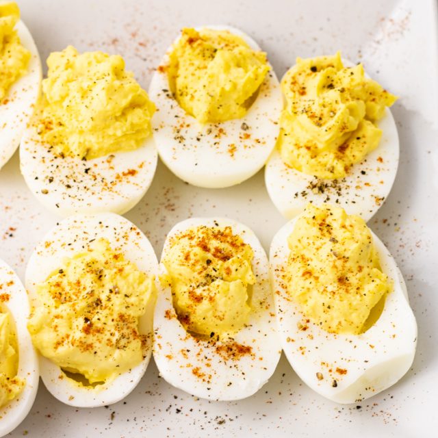Easy Deviled Eggs Recipe - Feeding Your Fam