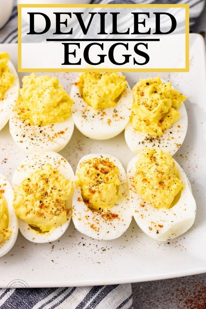 Easy Deviled Eggs Recipe - Feeding Your Fam