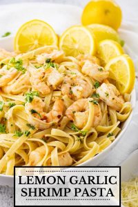 Easy Lemon Garlic Shrimp Pasta - Feeding Your Fam