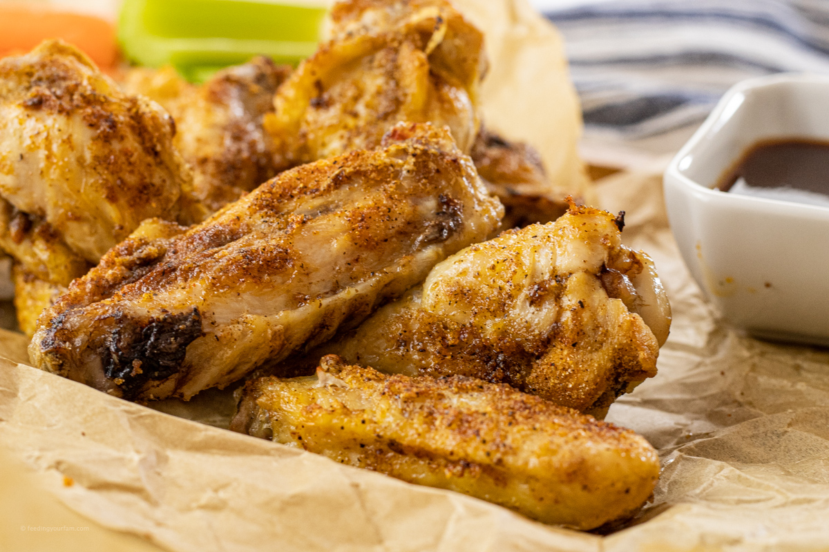 Frozen Chicken Wings in Air Fryer - Feeding Your Fam