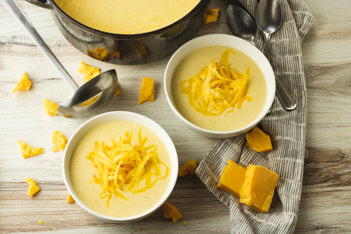 Easy Cauliflower Cheese Soup - Feeding Your Fam