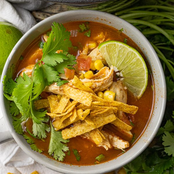 Easy, Homemade Chicken Tortilla Soup Recipe - Feeding Your Fam