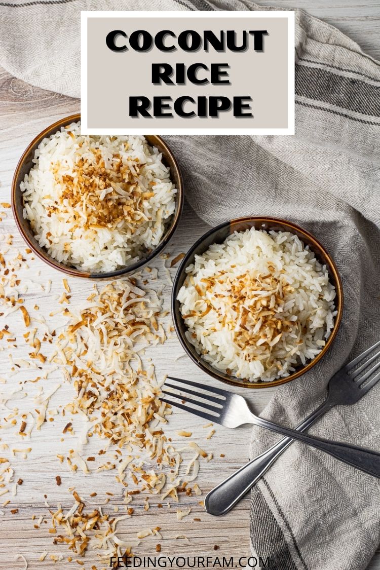 Simple and delicious Coconut Rice is one of our go to side dishes. This recipe for Coconut Rice goes perfectly with some Pineapple Curry or even Grilled Chili Lime Chicken. Made with just 5 ingredients, this Coconut Rice Recipe will be one you come back to regularly. 