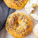 bagels topped with everything bagel seasoning