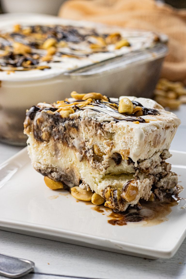 DQ Copycat Peanut Buster Parfait Cake - Feeding Your Fam