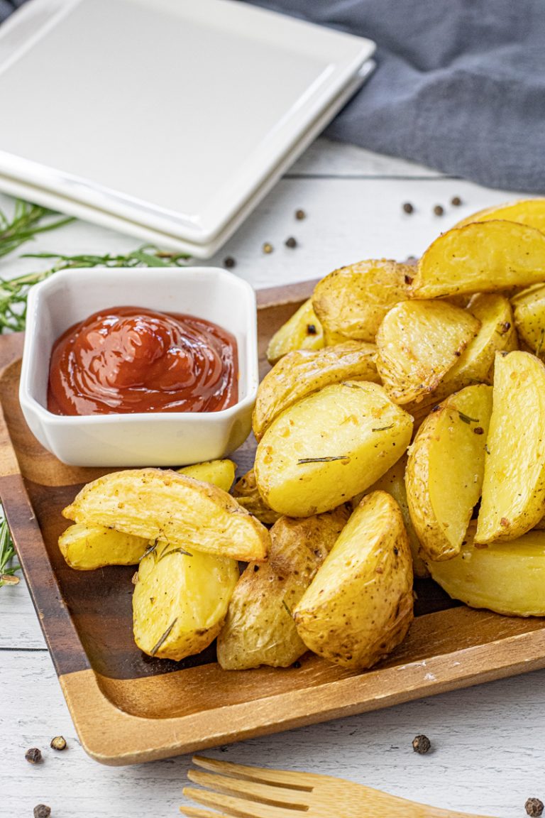 Crisp Roasted Golden Potatoes Feeding Your Fam 1064