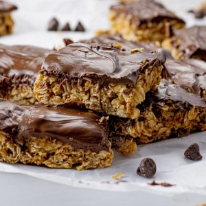 No Bake Peanut Butter Oatmeal Bars