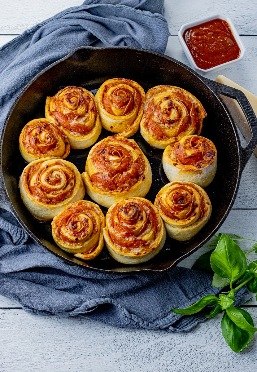 Easy Cast Iron Pizza - Feeding Your Fam