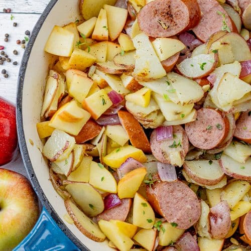 Easy Turkey Sausage and Potatoes Feeding Your Fam
