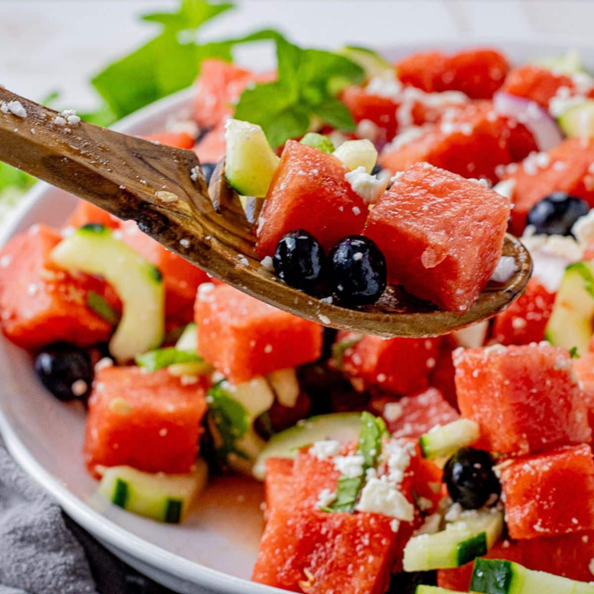 Easy Watermelon Feta Salad Feeding Your Fam