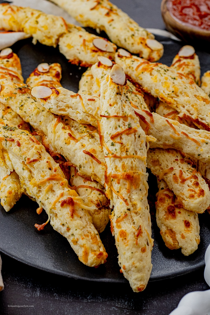 breadsticks made into fingers