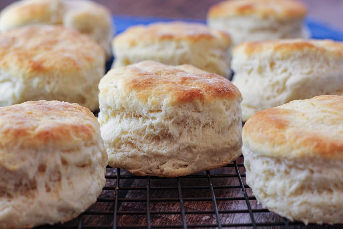 biscuits on a cooling rack