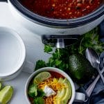 taco soup made in a slow cooker