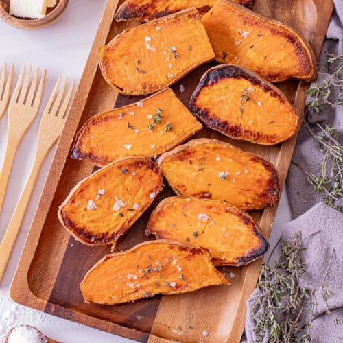 How to Cook Sweet Potatoes In The Oven - Feeding Your Fam