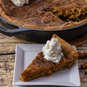 Cast Iron Skillet Snickerdoodle Cookie