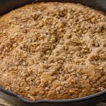 skillet cake in a cast iron pan