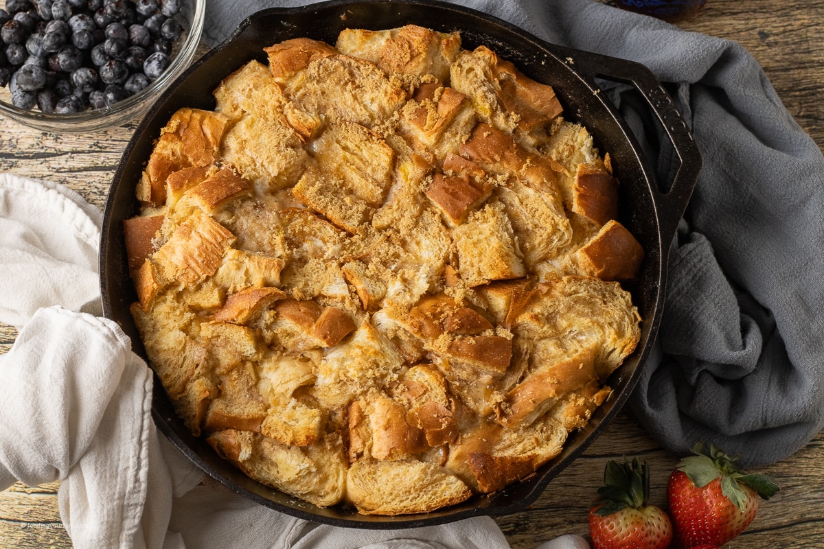 cast iron skillet french bread casserole 