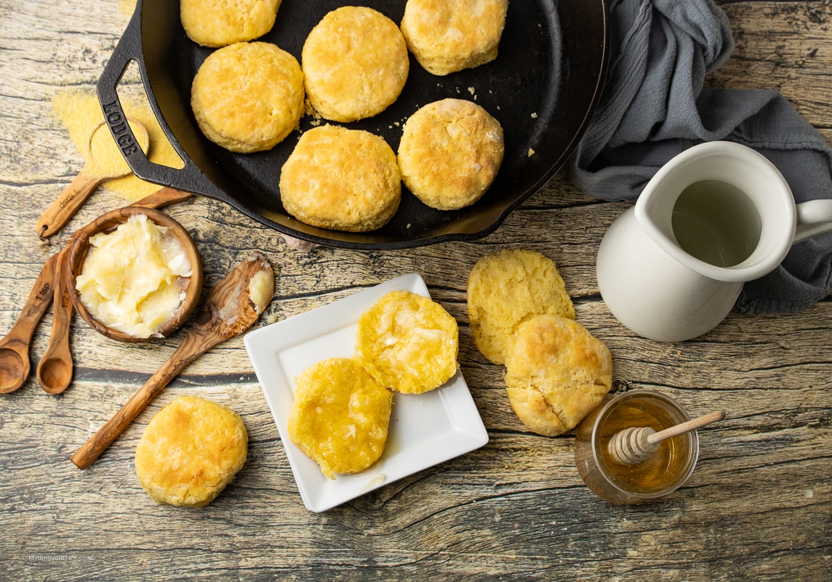 skillet cornbread biscuits