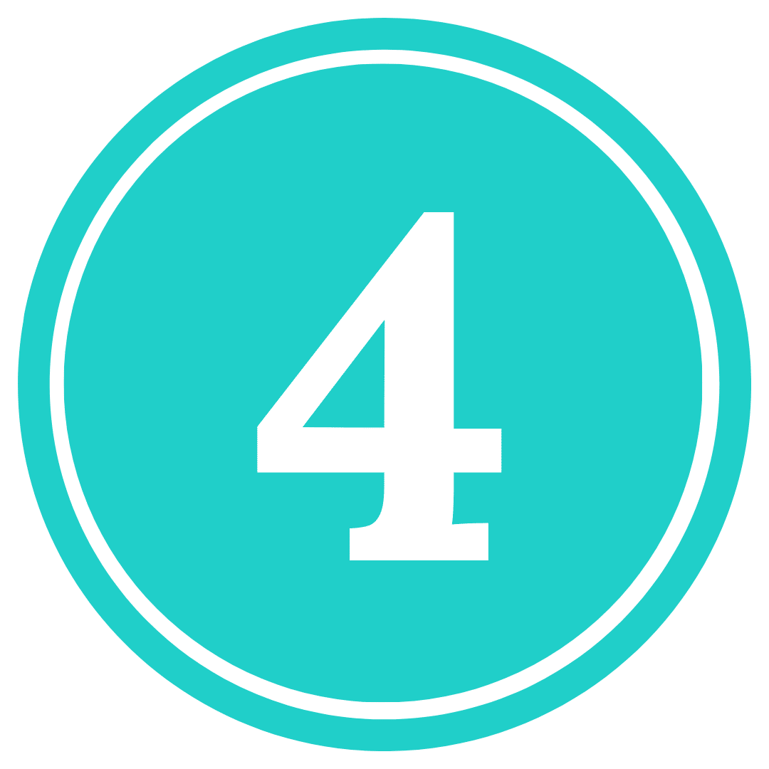 number 4 in a teal circle